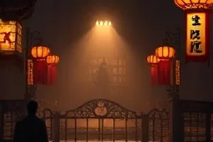 《台风过境之后》剧照:风雨过后街道上散落的枝叶